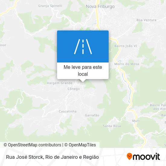 Rua José Storck mapa