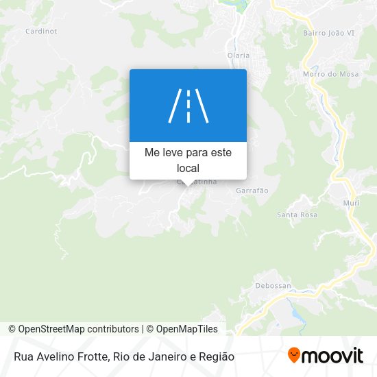 Rua Avelino Frotte mapa