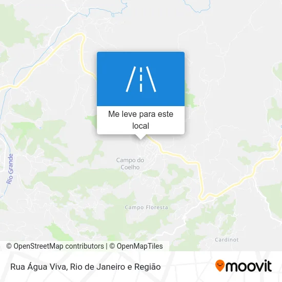 Rua Água Viva mapa