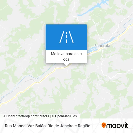Rua Manoel Vaz Baião mapa