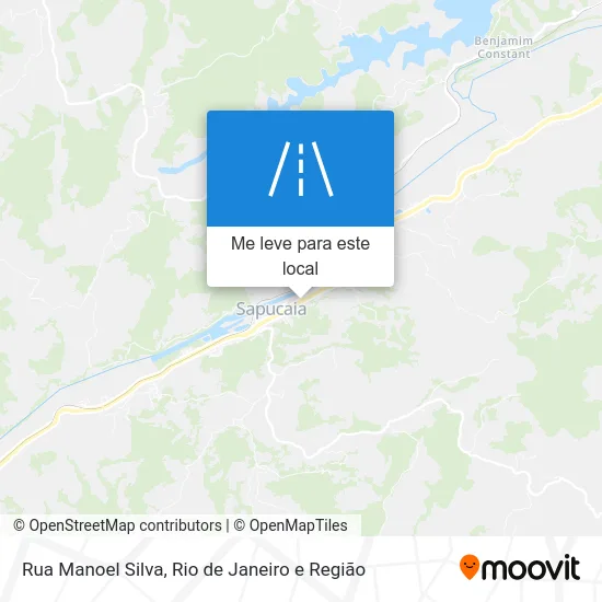 Rua Manoel Silva mapa