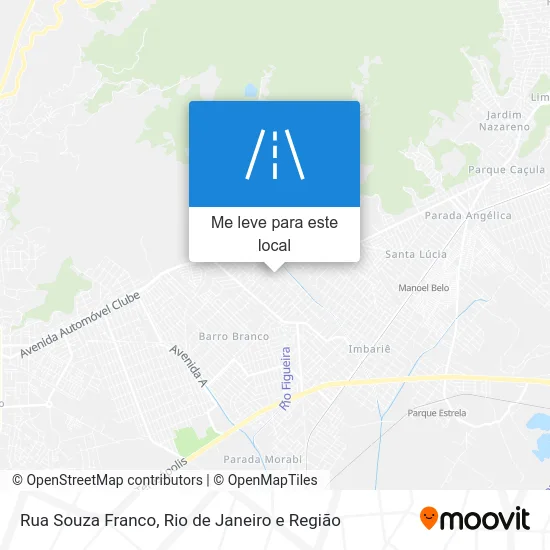 Rua Souza Franco mapa