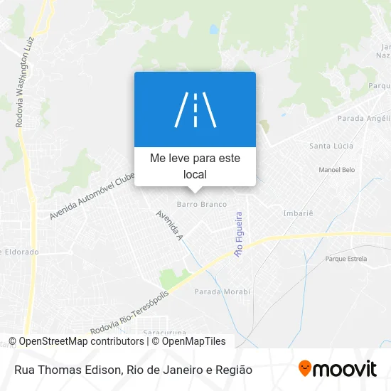Rua Thomas Edison mapa
