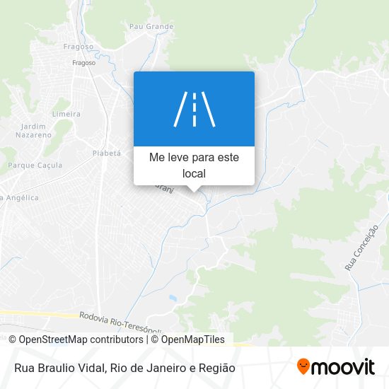 Rua Braulio Vidal mapa