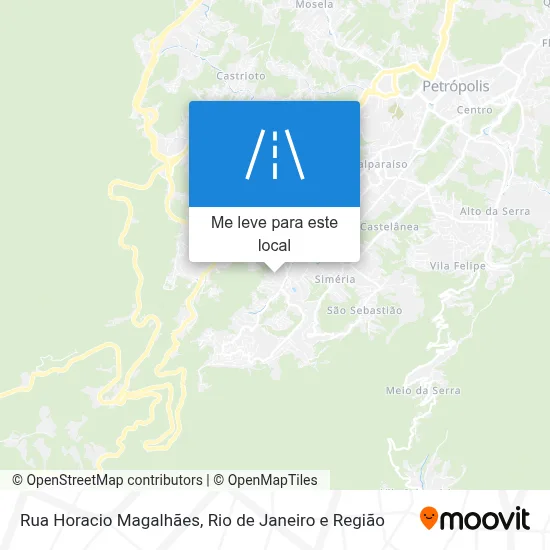 Rua Horacio Magalhães mapa