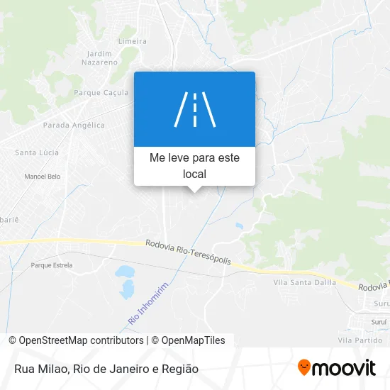 Rua Milao mapa