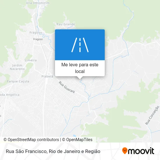 Rua São Francisco mapa