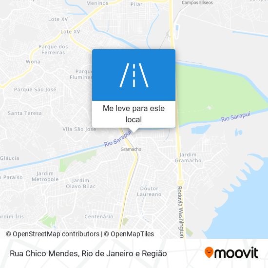 Rua Chico Mendes mapa