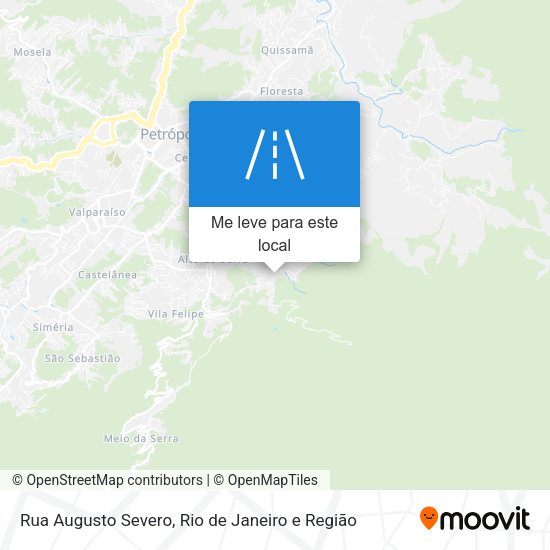 Rua Augusto Severo mapa