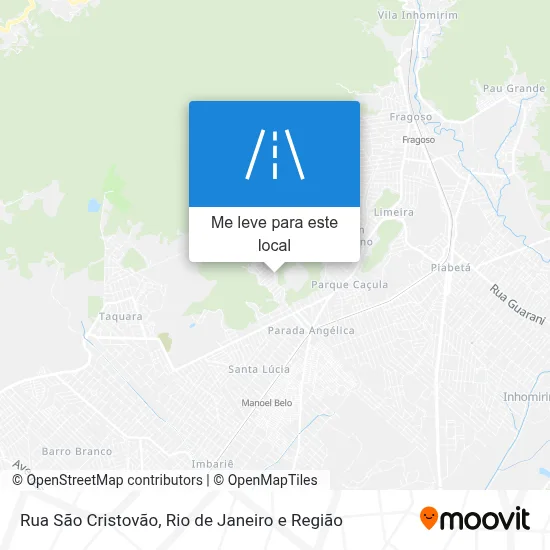 Rua São Cristovão mapa