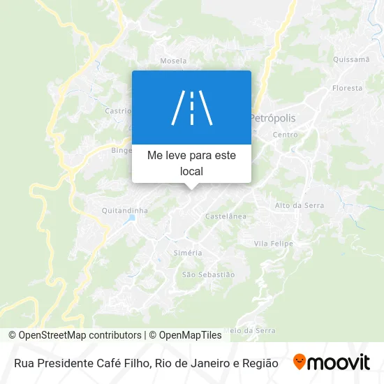 Rua Presidente Café Filho mapa