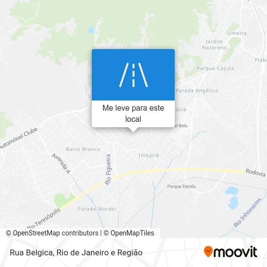 Rua Belgica mapa