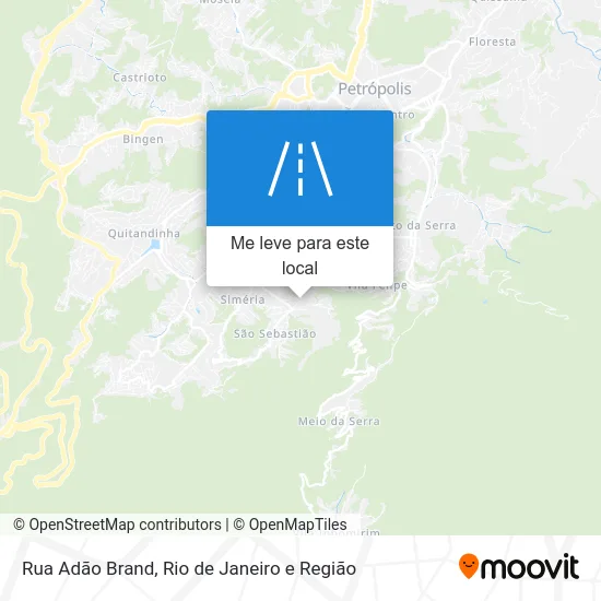Rua Adão Brand mapa