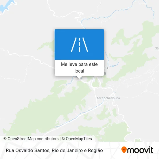 Rua Osvaldo Santos mapa
