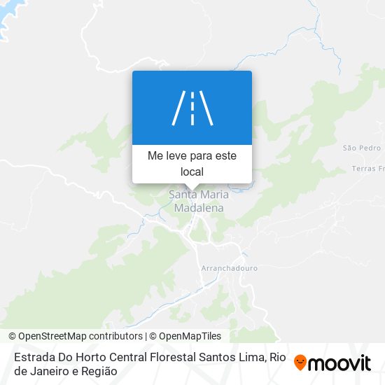 Estrada Do Horto Central Florestal Santos Lima mapa