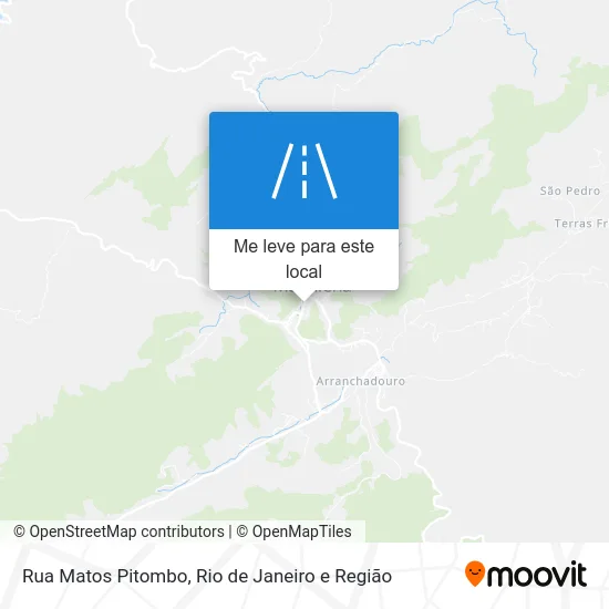 Rua Matos Pitombo mapa