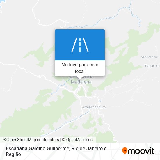 Escadaria Galdino Guilherme mapa