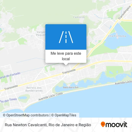 Rua Newton Cavalcanti mapa