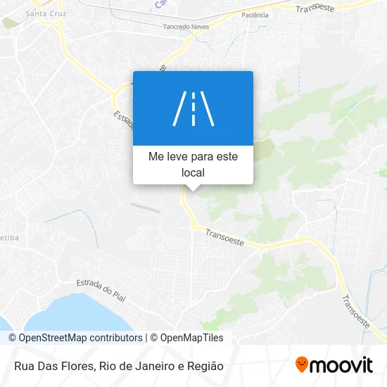 Rua Das Flores mapa