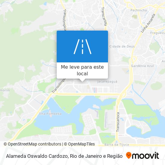 Alameda Oswaldo Cardozo mapa
