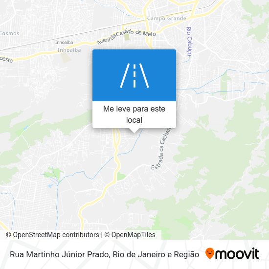 Rua Martinho Júnior Prado mapa