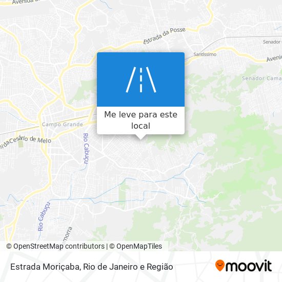 Estrada Moriçaba mapa