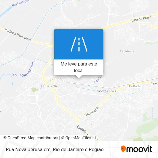 Rua Nova Jerusalem mapa