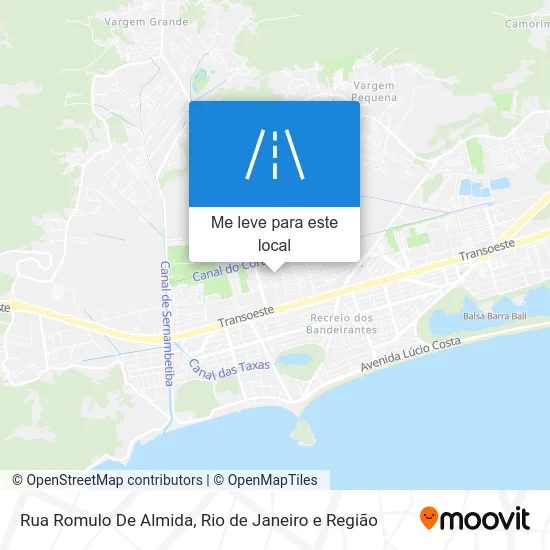 Rua Romulo De Almida mapa