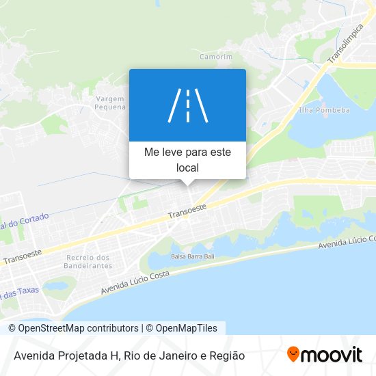 Avenida Projetada H mapa