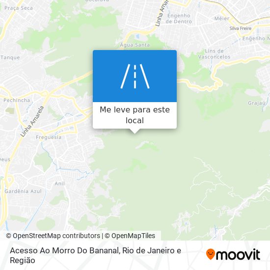 Acesso Ao Morro Do Bananal mapa
