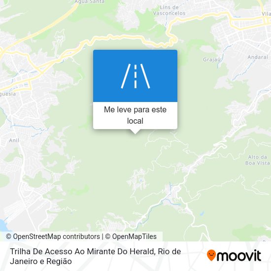 Trilha De Acesso Ao Mirante Do Herald mapa