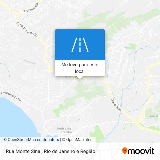 Rua Monte Sinai mapa