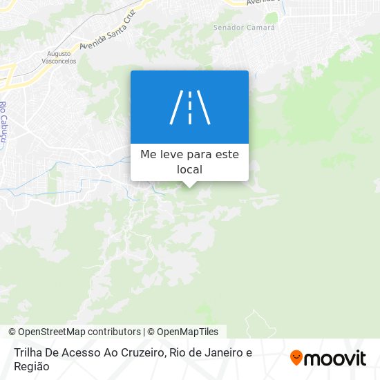 Trilha De Acesso Ao Cruzeiro mapa