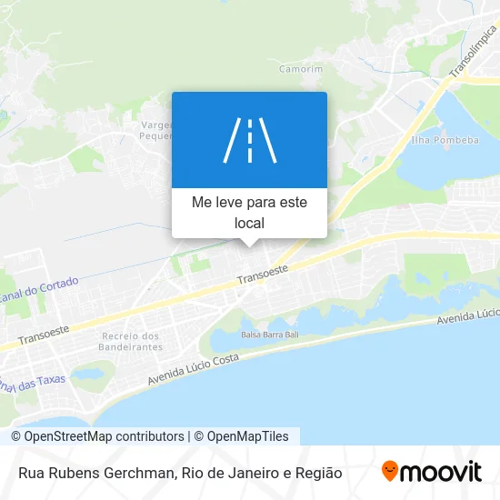 Rua Rubens Gerchman mapa