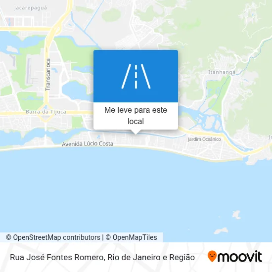 Rua José Fontes Romero mapa