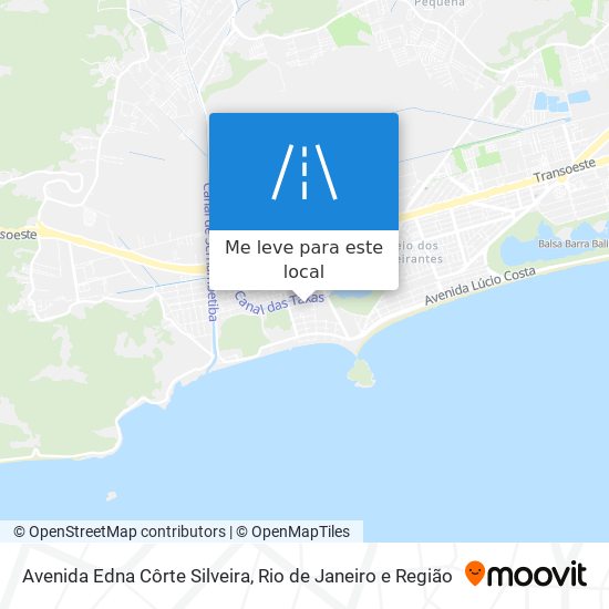 Avenida Edna Côrte Silveira mapa