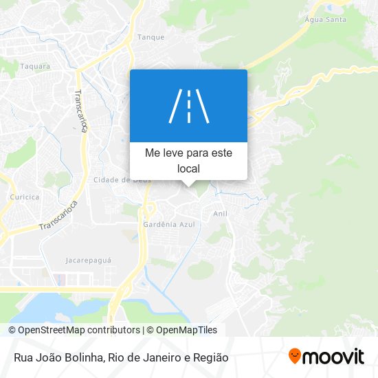 Rua João Bolinha mapa