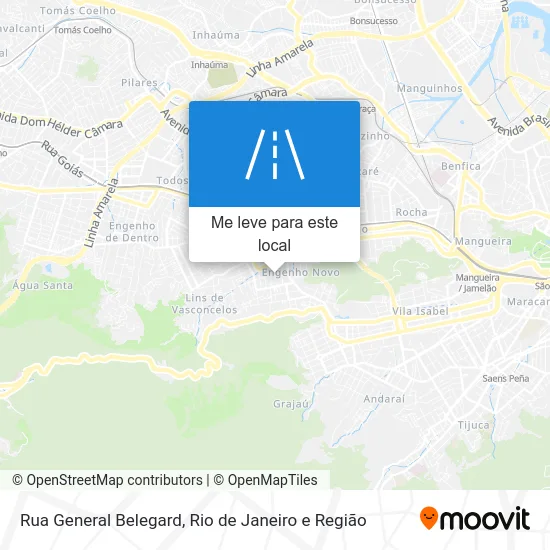 Rua General Belegard mapa