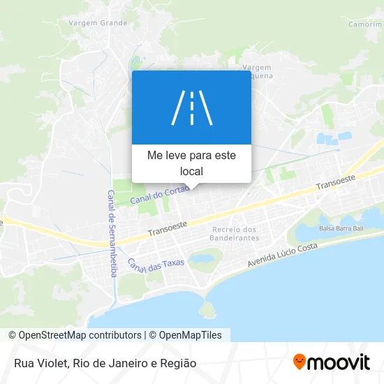 Rua Violet mapa