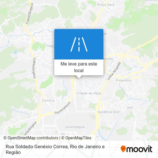 Rua Soldado Genésio Correa mapa