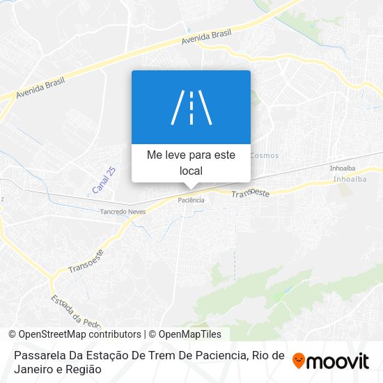 Passarela Da Estação De Trem De Paciencia mapa