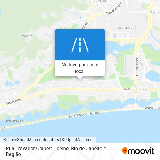 Rua Trovador Colbert Coelho mapa