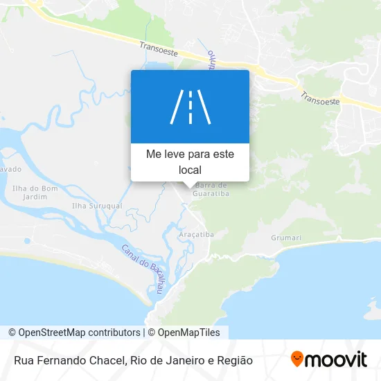 Rua Fernando Chacel mapa