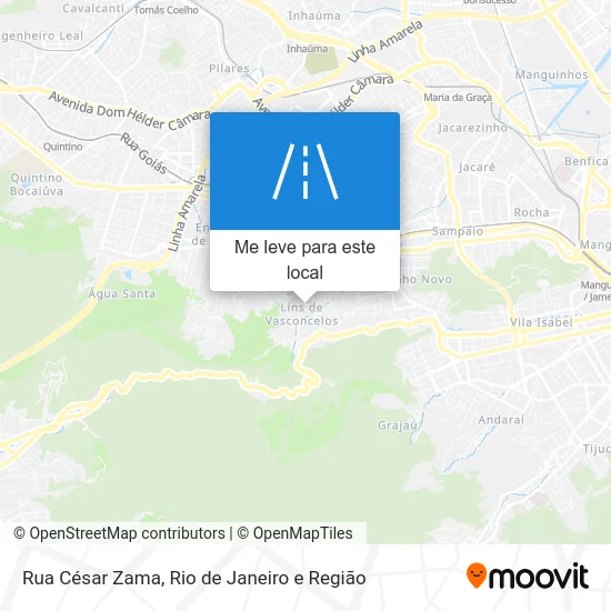 Rua César Zama mapa