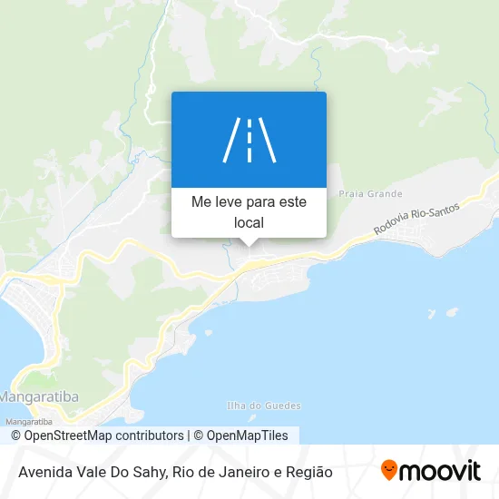 Avenida Vale Do Sahy mapa