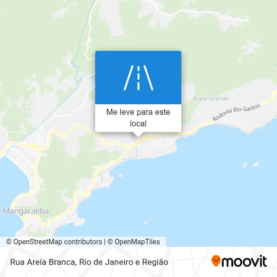 Rua Areia Branca mapa