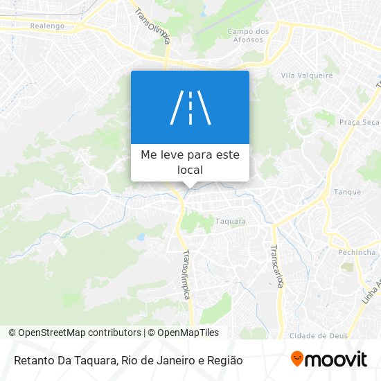 Retanto Da Taquara mapa