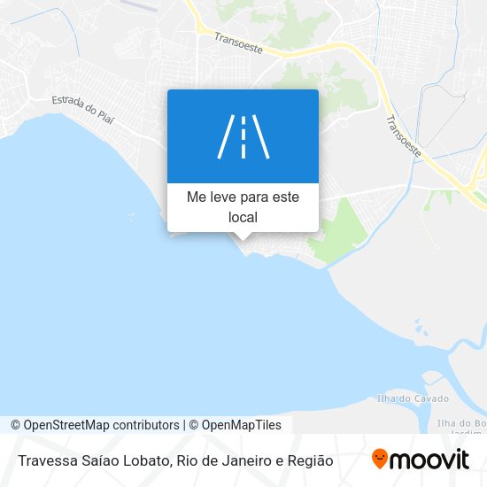 Travessa Saíao Lobato mapa