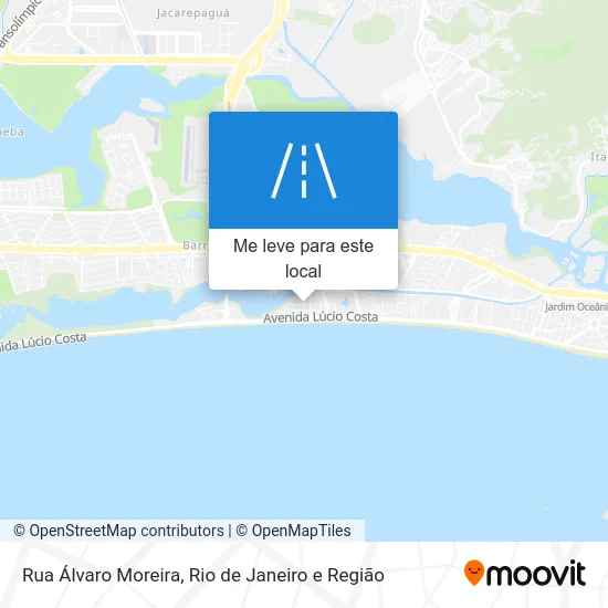 Rua Álvaro Moreira mapa