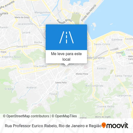 Rua Professor Eurico Rabelo mapa